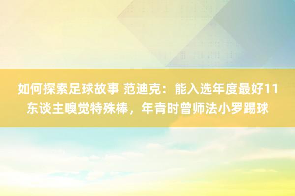 如何探索足球故事 范迪克：能入选年度最好11东谈主嗅觉特殊棒，年青时曾师法小罗踢球