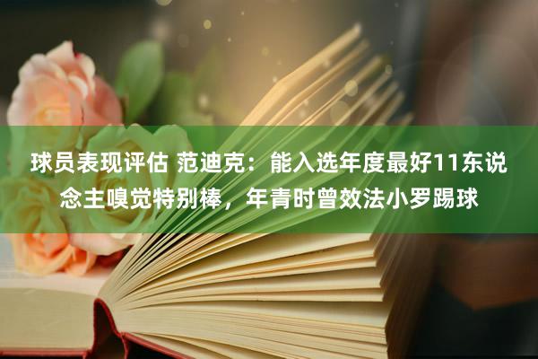 球员表现评估 范迪克：能入选年度最好11东说念主嗅觉特别棒，年青时曾效法小罗踢球