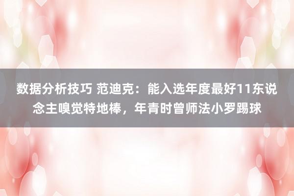 数据分析技巧 范迪克：能入选年度最好11东说念主嗅觉特地棒，年青时曾师法小罗踢球