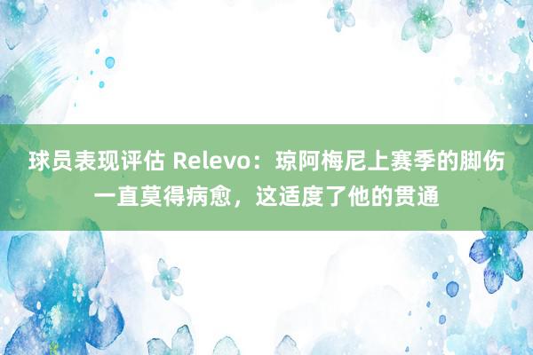 球员表现评估 Relevo：琼阿梅尼上赛季的脚伤一直莫得病愈，这适度了他的贯通