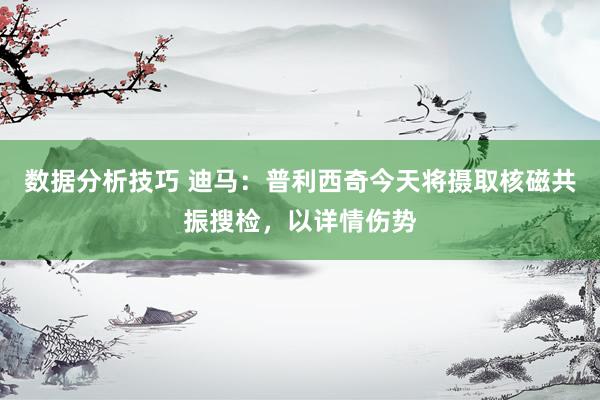 数据分析技巧 迪马：普利西奇今天将摄取核磁共振搜检，以详情伤势