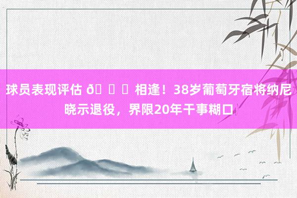 球员表现评估 👋相逢！38岁葡萄牙宿将纳尼晓示退役，界限20年干事糊口